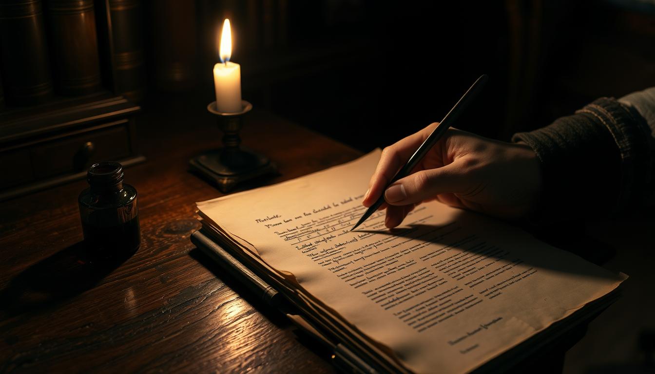 crafting mysterious letter